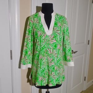 LILLY PULITZER Daisy Darling Stretch Tunic Top XS